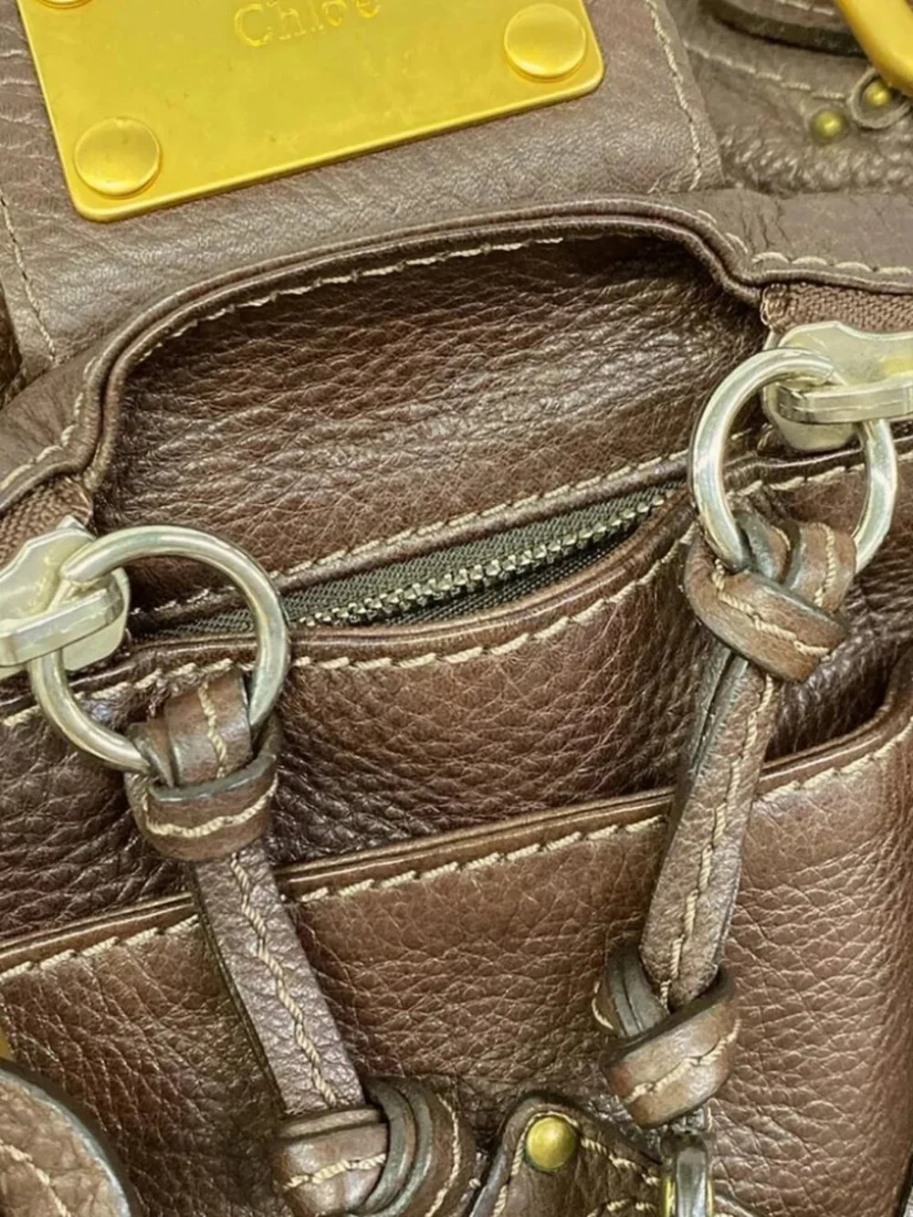 Chloe Paddington Dark Brown Leather Handbag